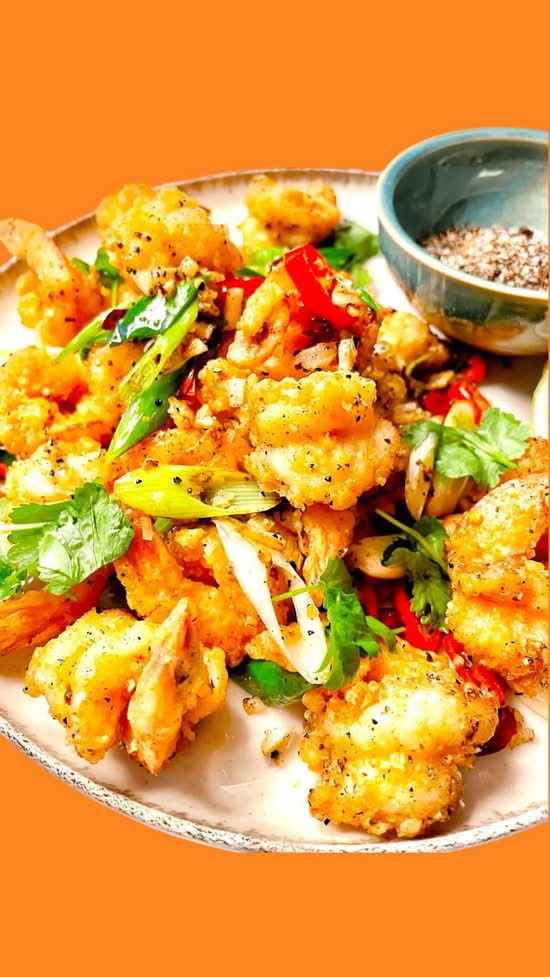 Salt and Pepper Prawns